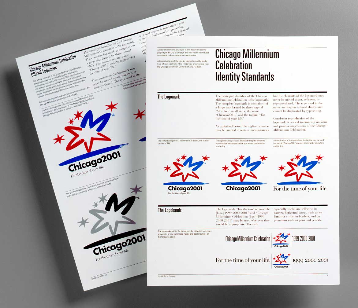 chicago_millennium_celebration_standards.jpg Art Direction by: Bart Crosby, Crosby Associates